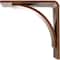 Ekena Millwork Morris Steel Bracket, Hammered Copper 3"W x 6"D x 6"H BKTM03X06X06MOHCO - alternate 7